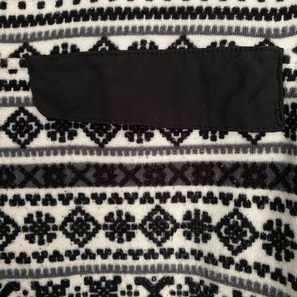 Jachs Cabin Black And White fleece Pullover New York Cabin Collection Size M - Picture 2 of 12
